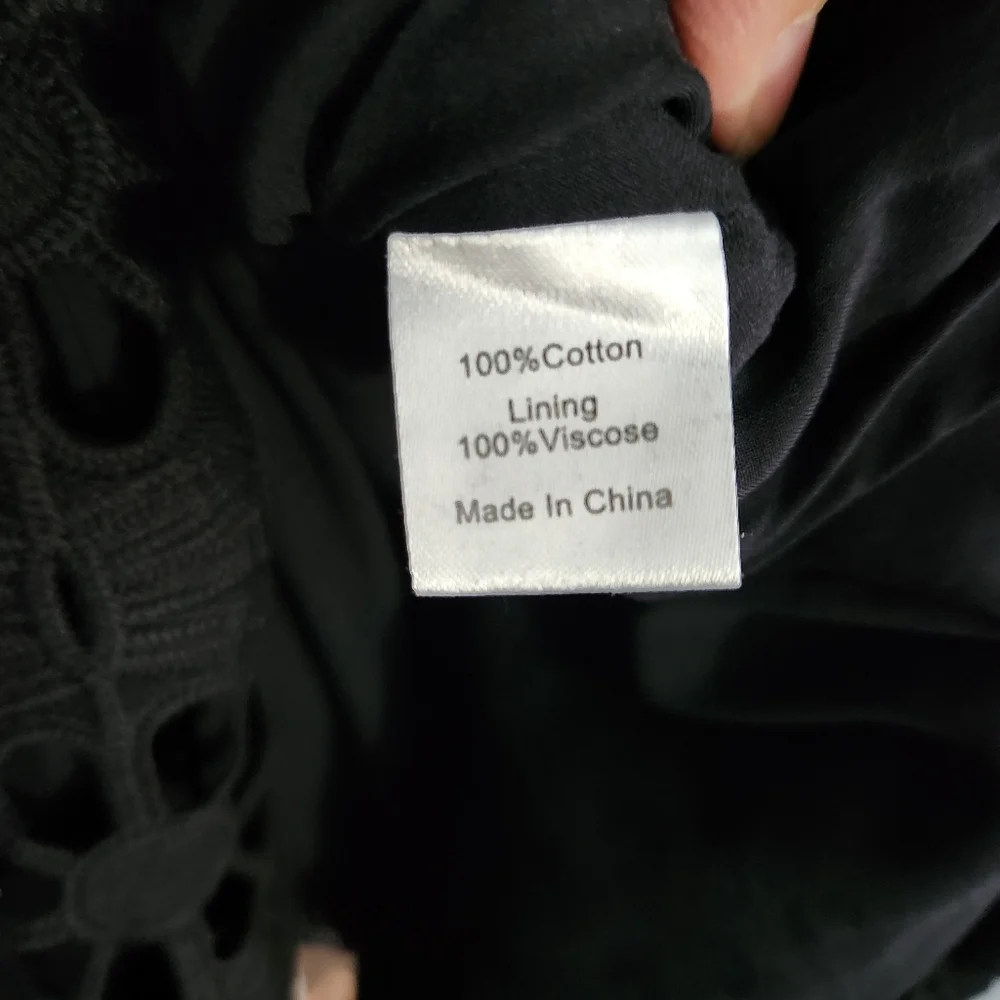 NWT Tuckernuck Noir Eyelet Hutton Dress - Picture 8 of 10